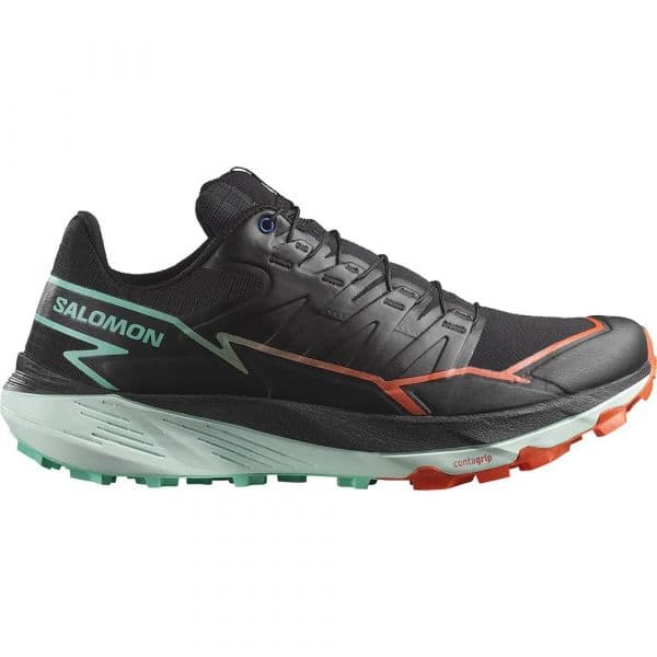 Salomon Sapatilhas de Trail Running Thundercross Black / Cherry Tomato / Electric Green 40 2/3