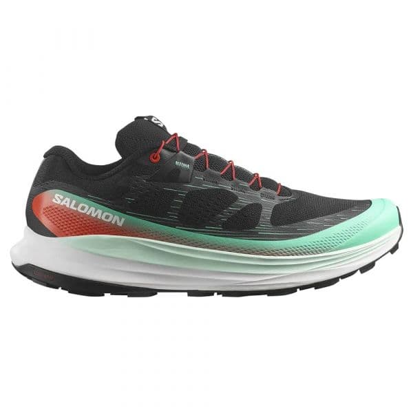 Salomon Sapatilhas de Trail Running Ultra Glide 2 Black / Electric Green / Cherry Tomato 40