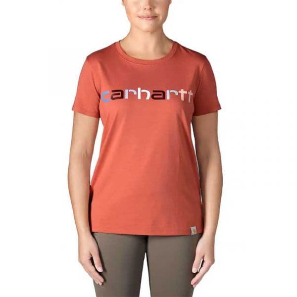 Carhartt Graphic Multicolour Logo Short Sleeve T-shirt Laranja L