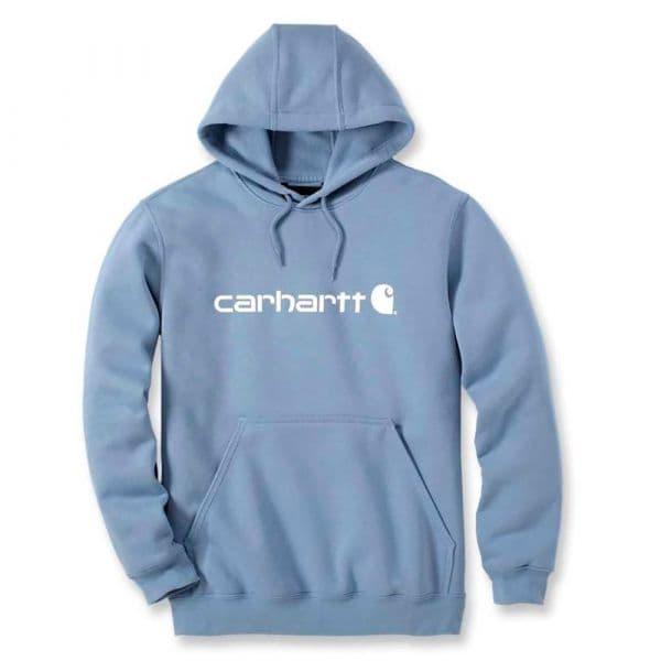 Carhartt Signature Logo Original Fit Hoodie Azul XS