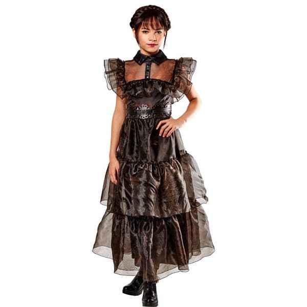 Rubies UK Fato Wednesday Vestido de Festa 9-10 Anos