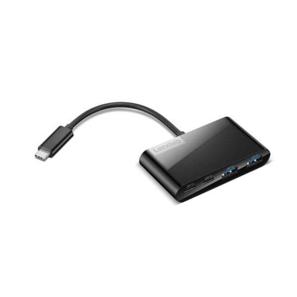 Lenovo GX91L84354 Hub USB-C 4 Portas Preto