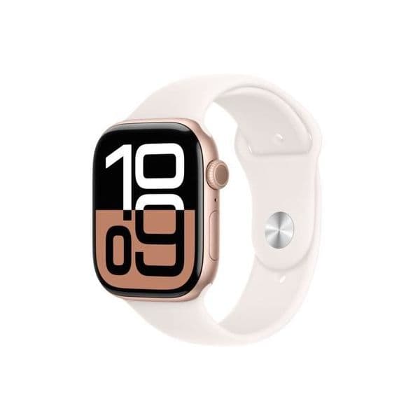Apple Watch Series 10 GPS + Cellular 46mm Alumínio Rose Gold c/ Bracelete Desportiva Light Blush - Medium/Large