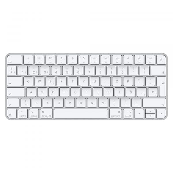 Teclado Apple Magic Keyboard Sem Fios QWERTY Espanhol Branco/Prateado