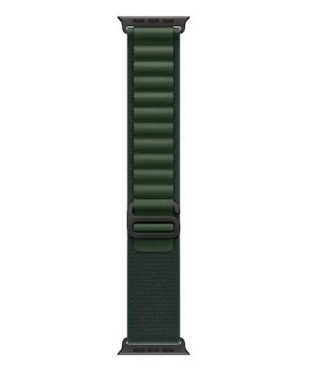 Apple Bracelete Loop Alpine para Apple Watch Ultra 49mm Dark Green/Black Titanium – Medium
