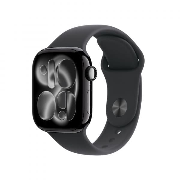 Apple Watch Series 11 GPS + Cellular 42mm Alumínio Preto Brilhante c/ Bracelete Desportiva Preta S/M
