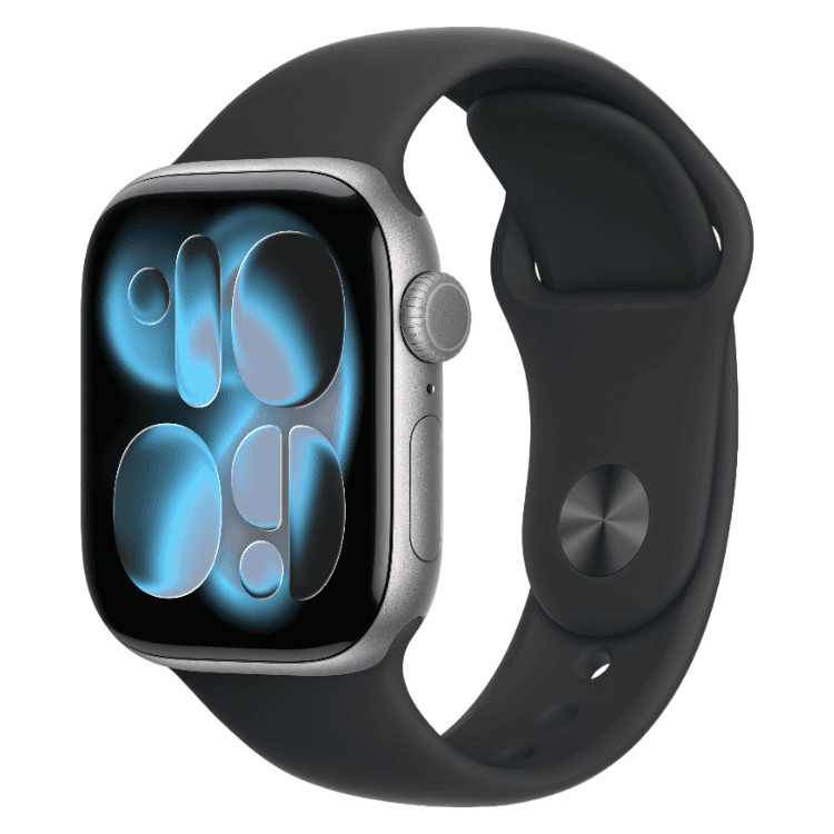 Smartwatch Apple Watch Series 11 GPS 46mm Alumínio Cinzento c/ Bracelete Desportiva Preto - M/L
