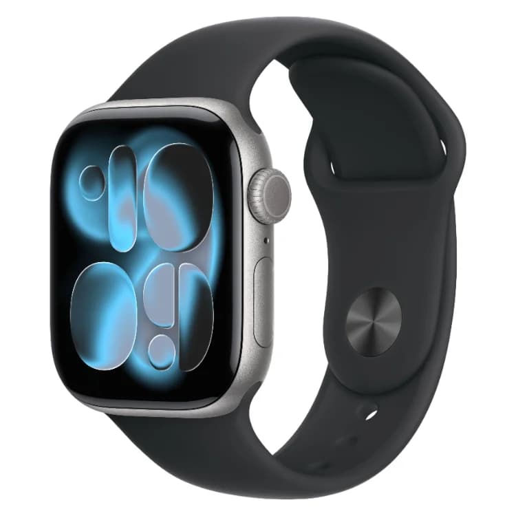 Smartwatch Apple Watch Series 11 GPS 46mm Alumínio Cinzento c/ Bracelete Desportiva Preto - M/L