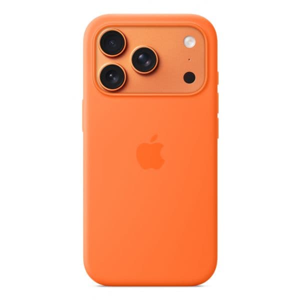 Apple Capa em Silicone com MagSafe para iPhone 17 Pro Orange