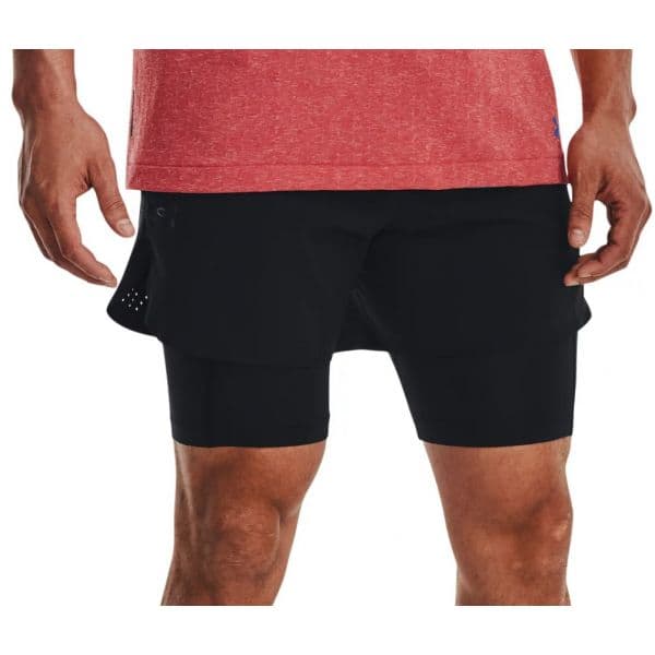 Under Armour Calções Peak Woven 2in1 Sts-blk 1378604-001 XL Preto