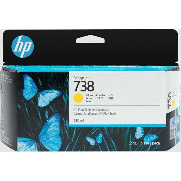 Tinteiro HP 738 DesignJet Amarelo