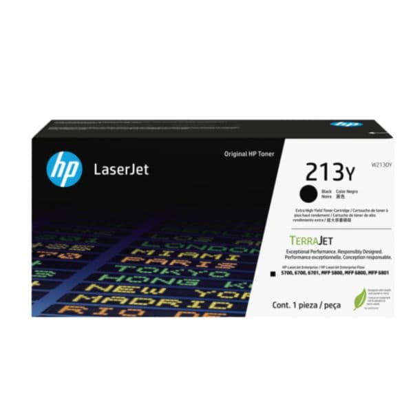HP Toner 213Y Preto W2130Y XXL