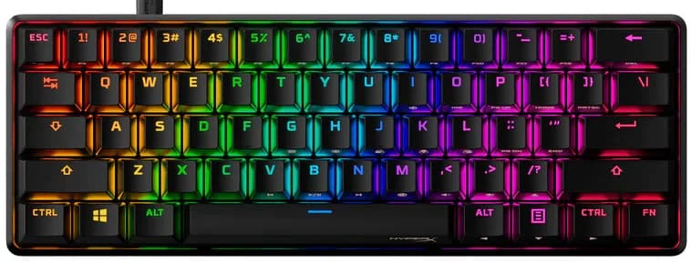 Teclado Mecânico HyperX Alloy Origins 60 RGB Gaming Aqua Switches - 60%
