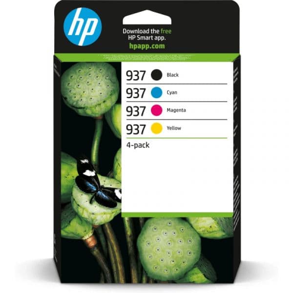 Tinteiro HP 937 CMYK Original Ink Cartridge 4-Pack - 6C400NE