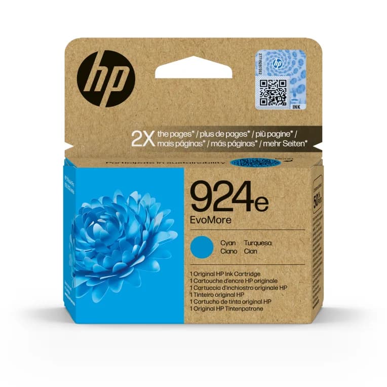 Tinteiro HP 924E EVOMORE Ciano