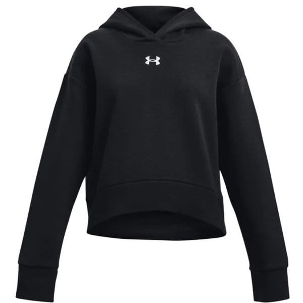 Under Armour Sweatshirt com Capuz Rival Fleece Crop Hoodie-blk 1379517-001 Ylg Preto