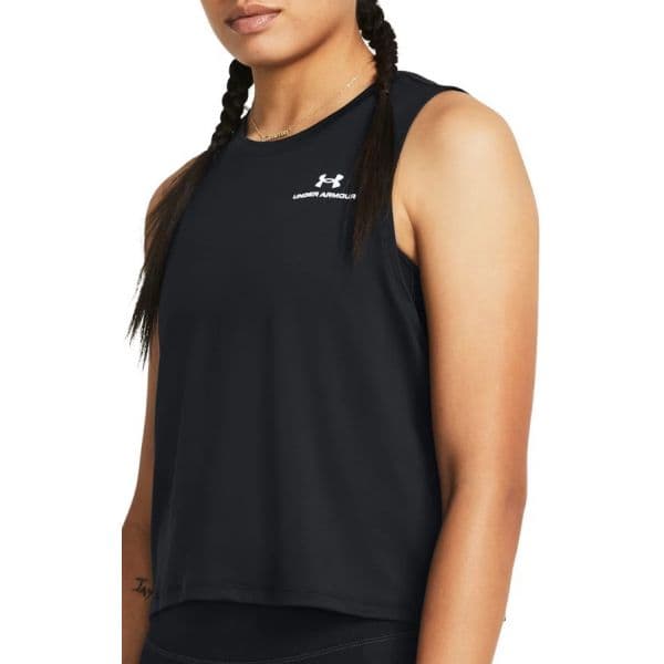 Under Armour Camisola de Alças Vanish Energy Crop Tank-blk 1383654-001 L Preto