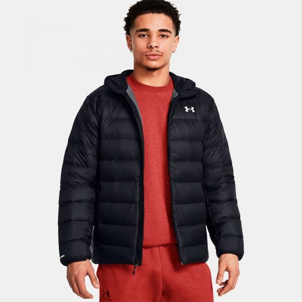 Under Armour Casaco com Capuz Legend Down Hooded Jacket 1385837-001 XL Preto