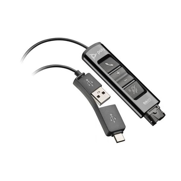 HP Poly Adaptador USB-C para QD DA85 TAA Preto