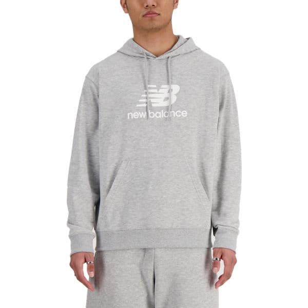 New Balance T-shirt Sport Essentials Logo Hoodie mt41501-ag S Cinzento