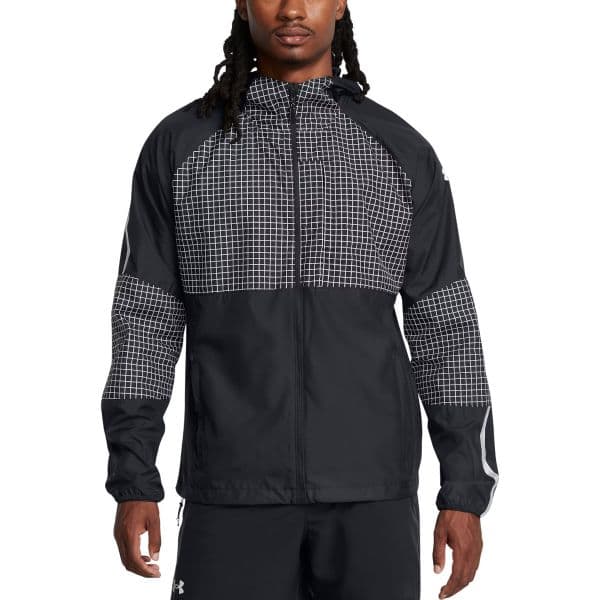Under Armour Casaco com Capuz Launch Elite Cw Jacket 1386674-001 M Preto