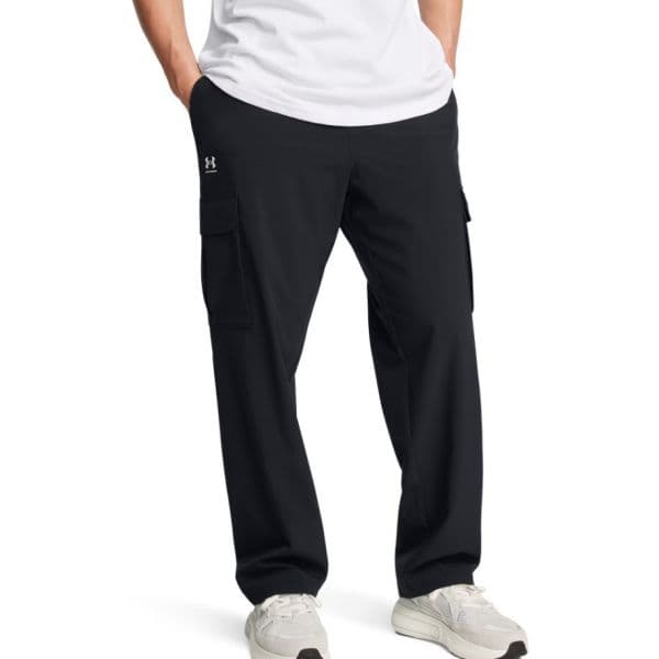 Under Armour Calças Vibe Woven Cargo Pants-blk 1386558-001 XL Preto