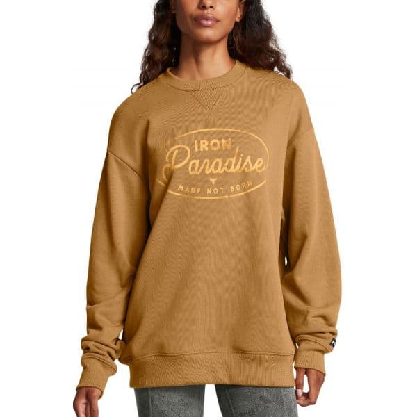 Under Armour Sweatshirt Pjt Rck Hwt Crew Tools-ylw 1386444-707 XS Amarelo