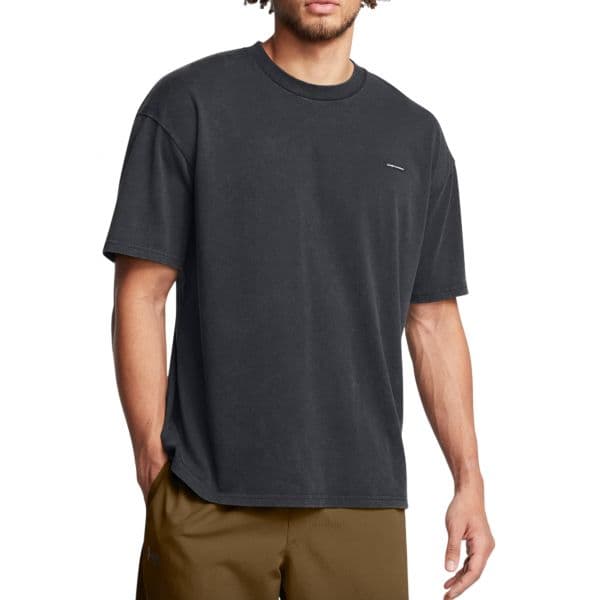 Under Armour T-shirt M Hw os Logo Wash Ss 1389147-001 M Cinzento