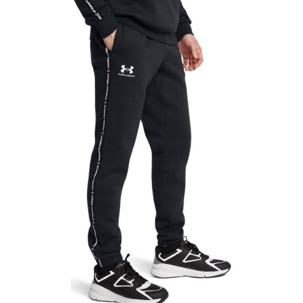 Under Armour Calças Icon Fleece Jgr Taping-blk 1389358-001 S Preto
