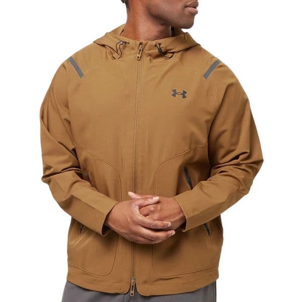 Under Armour Casaco com Capuz Unstoppable Left Chest Jacket 1389354-498 XL Castanho