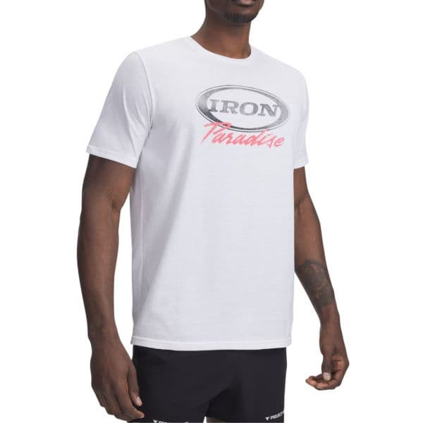 Under Armour T-shirt Pjt Rck Iron Ss 1389945-100 S Branco