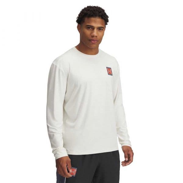Under Armour Camisola Run 96 Longsleeve 1389824-114 S Branco