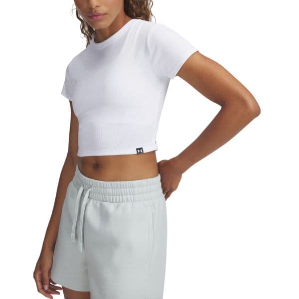 Under Armour T-shirt Rival Rib Baby Tee 6000264-100 L Branco