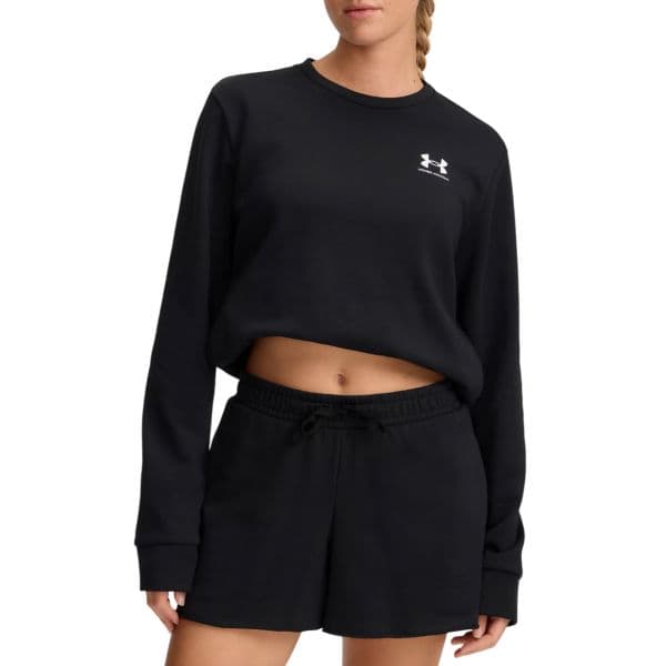 Under Armour Sweatshirt Ua Rival Terry Crew 1389659-001 S Preto