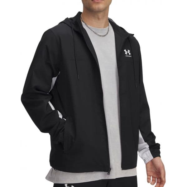 Under Armour Casaco com Capuz Ua Rival Wvn Windbreaker 1390149-001 L Preto