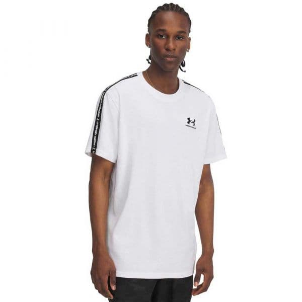 Under Armour T-shirt Icon Hwt Tee Taping 1390300-100 XL Branco