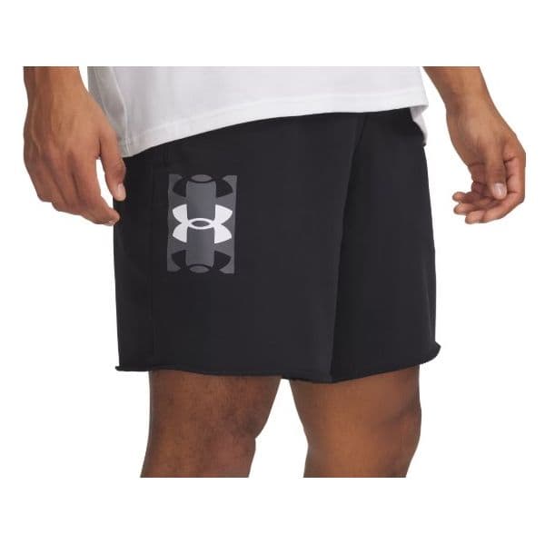 Under Armour Calções Ua Rival TerryLogo8inShort 1390147-001 M Preto