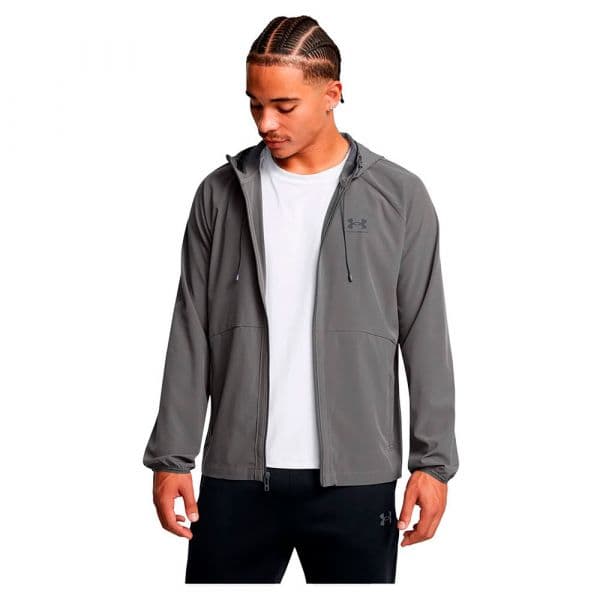 Under Armour Casaco com Capuz Ua Stretch Wvn Windbreaker 6003001-025 XXL Cinzento