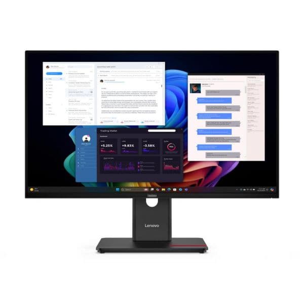 Monitor Lenovo 27" ThinkVision T27UD-40 4K UHD 60Hz IPS 6ms USB-C Docking Borda Ultrafina