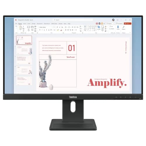 Monitor Lenovo ThinkVision E24-40 23.8" FullHD 100Hz IPS 4ms com Altura Ajustável e Altifalantes
