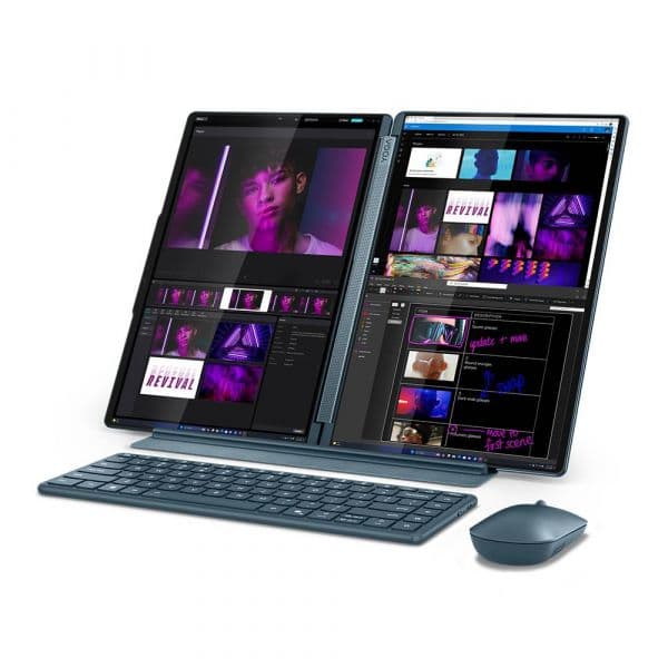 Lenovo Yoga Book 9i 14IAH10-058 14" 2.8K WQXGA+ Ultra 7 255H 32GB 1TB SSD Intel Graphics Verde-azulado W11 Home