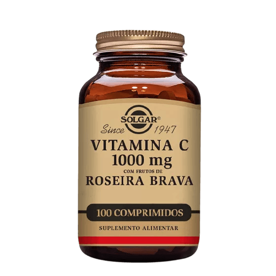 Solgar Vitamin C 1000mg com Rosa Mosqueta 100 Comprimidos