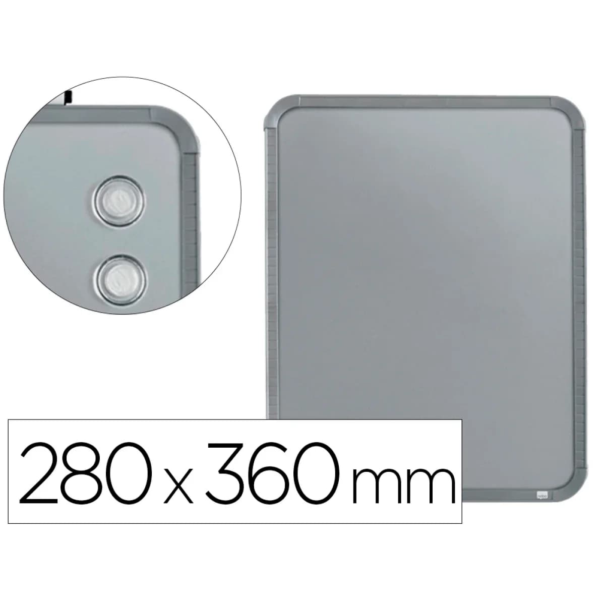 Nobo Quadro Branco Magnético Moldura Slim 28x36 cm Prata