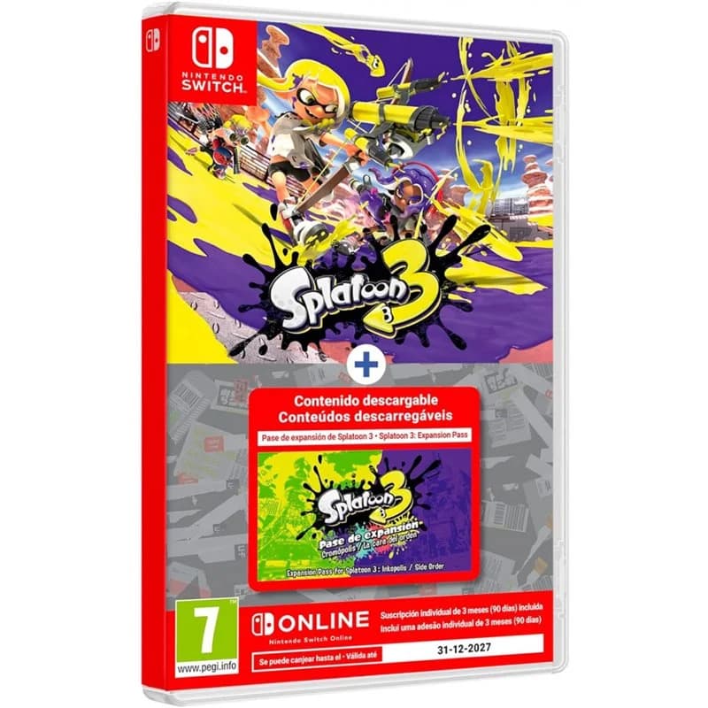 Splatoon 3 + Expansion Pass + 3 Meses Nintendo Online Switch