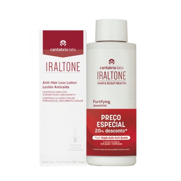 Iraltone Loção Antiqueda 100ml + Shampoo Fortificante 200ml Pack