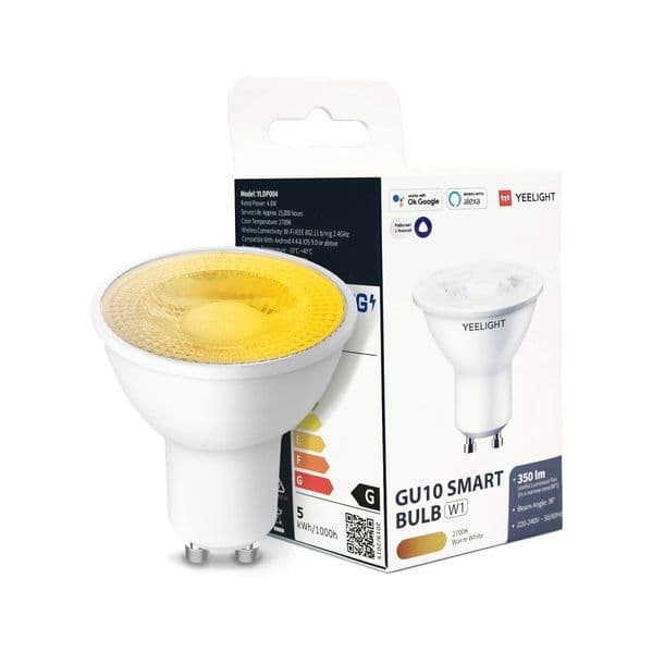 Yeelight Lâmpada led Inteligente GU10 4,8W 350Lm - YLDP004