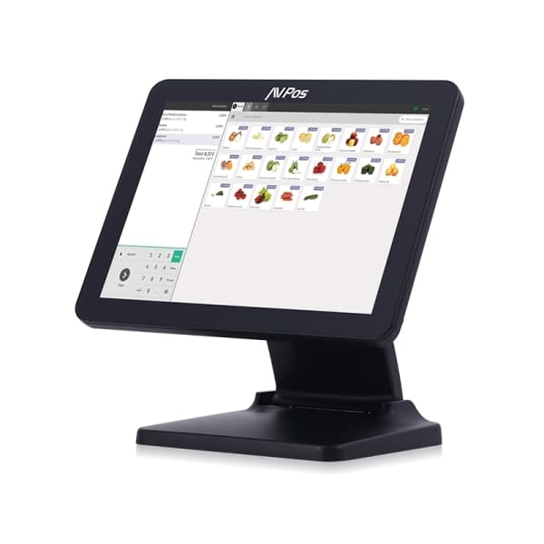 AVPos K5000 Flex i5 8GB 128GB SSD 15´´ touchscreen inclinável Wi-Fi BT terminal de ponto de venda