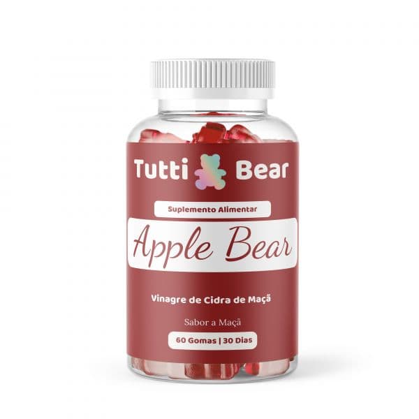 Tutti Bear Gomas de Vinagre de Cidra de Maçã 60 Gomas
