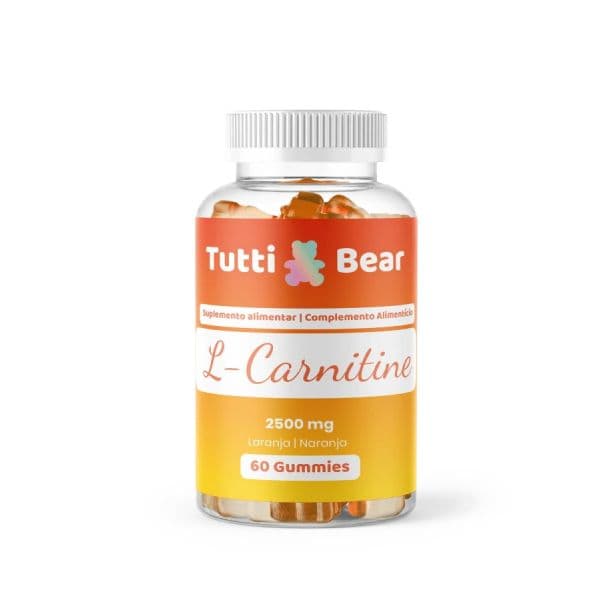 Tutti Bear Gomas de L-Carnitina 60 Gomas Laranja