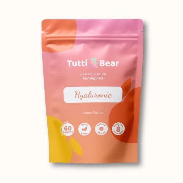 Tutti Bear Gomas de Ácido Hialurónico 60 Gomas Pêssego